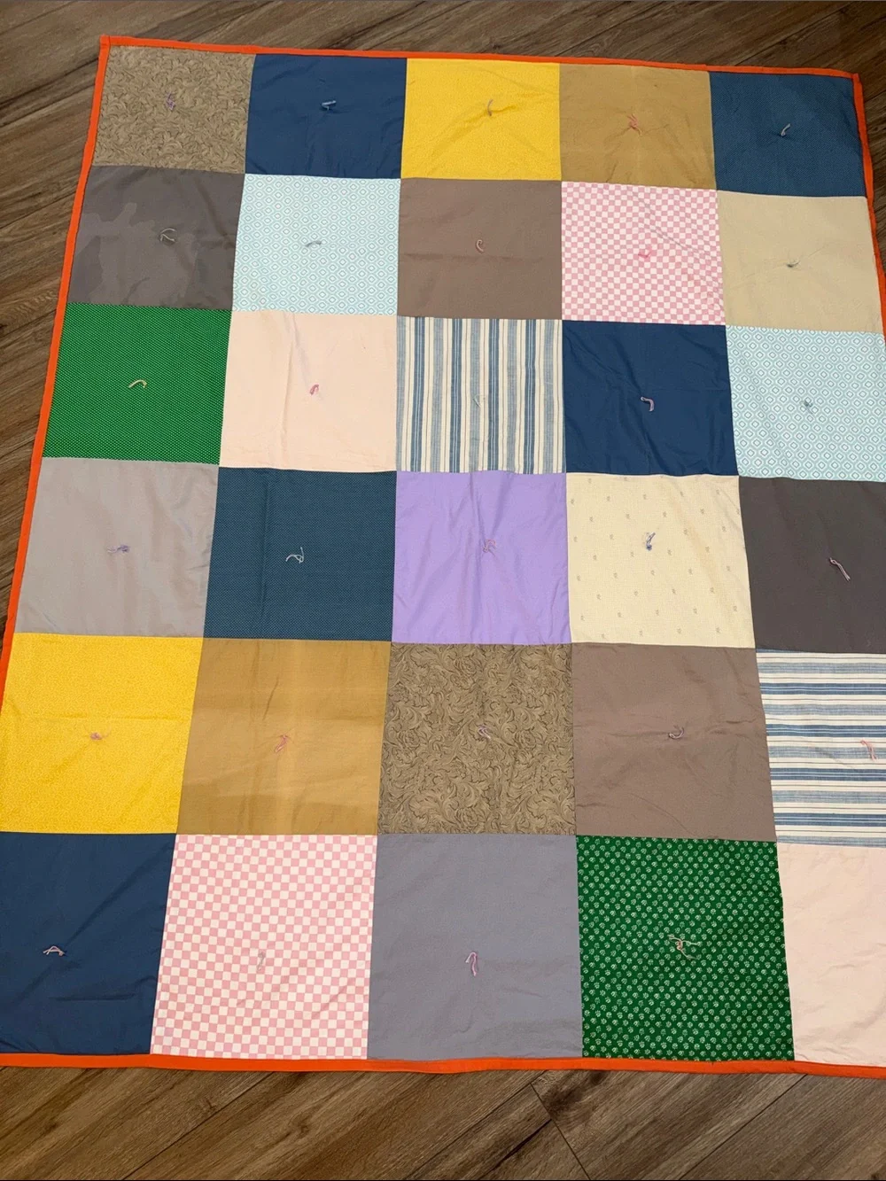 Patchwork Cotton Quilt - Multicolor
